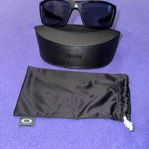 Oakley Black Sunglasses with Case and Pouch